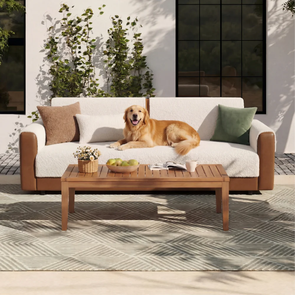 All-Season Breathable Chenille Scratch-Resistant Sofa Protection Outdoor Couch Cover