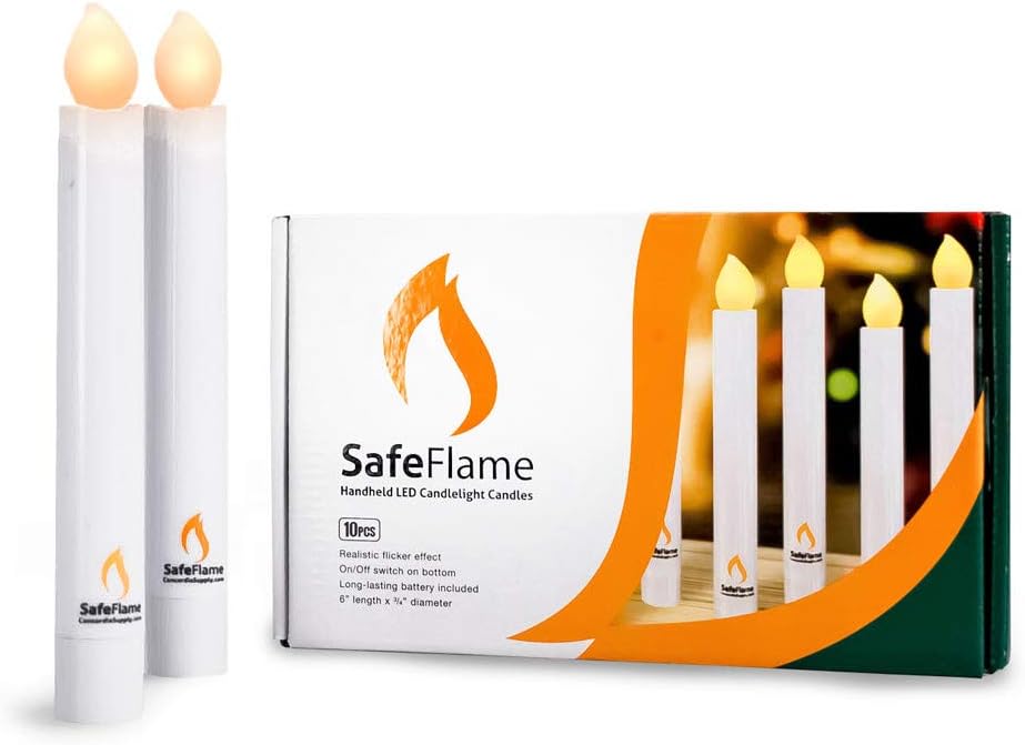 Concordia Supply SafeFlame LED Candlesticks - 6