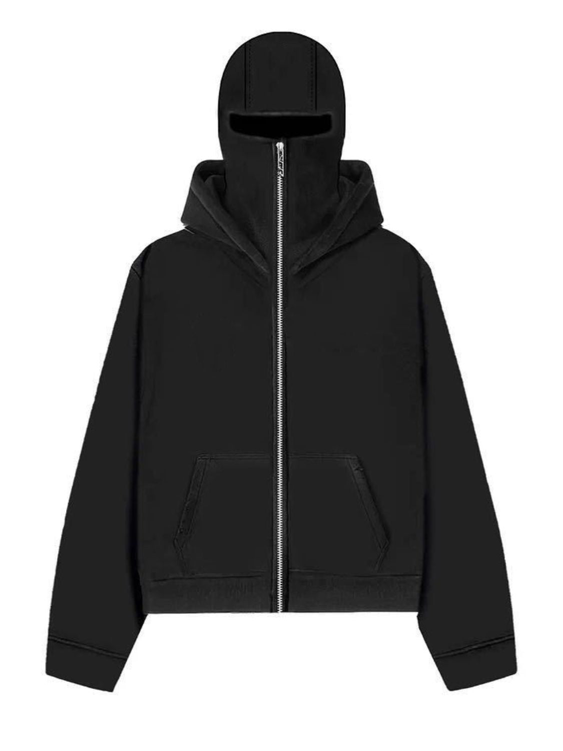 Men’s Zip Up Long Sleeve Hoodie with Mask