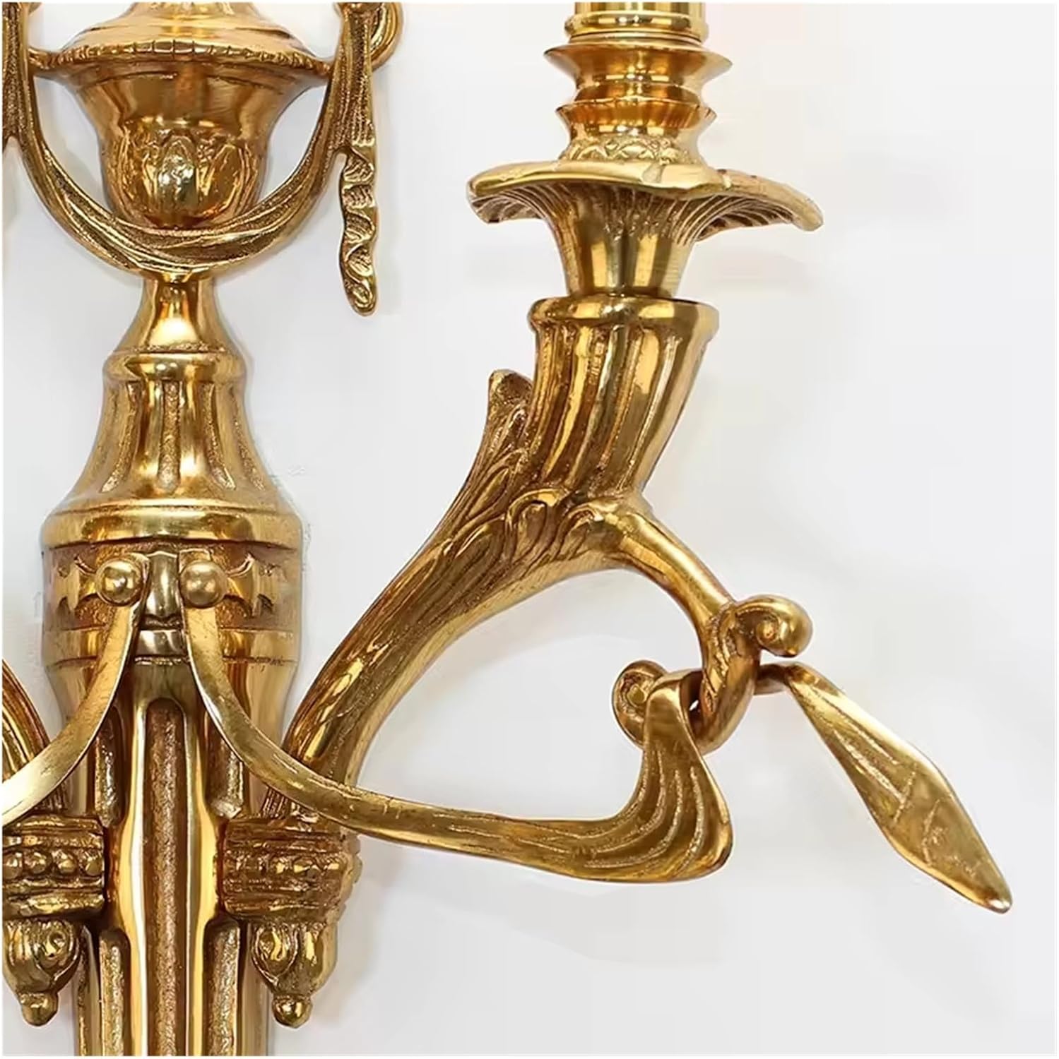 French Vintage Wall Lamp - Indoor Candle Bedside Light for Living Room, Bedroom, and Lounge (Warm Light, W30cm x H60cm)