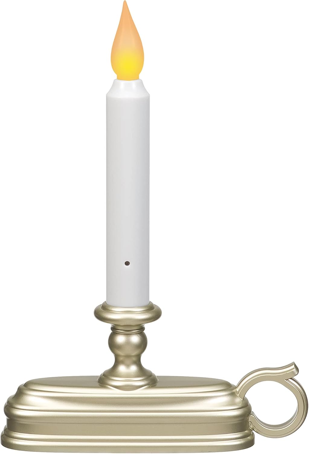Xodus Innovations FPC1325P-6 Battery Operated LED Window Candle with New Hot Spot Technology and Dusk to Dawn Sensor and Choice of Amber or White Flame, Pewter/Silver