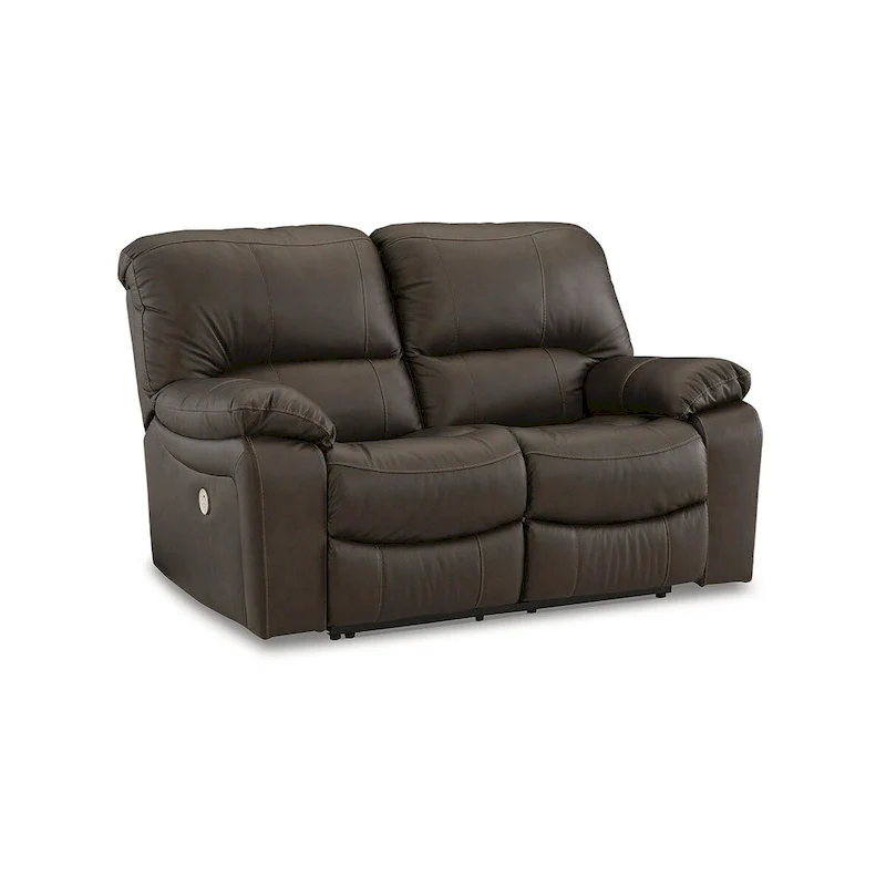 Brown Power Reclining Loveseat