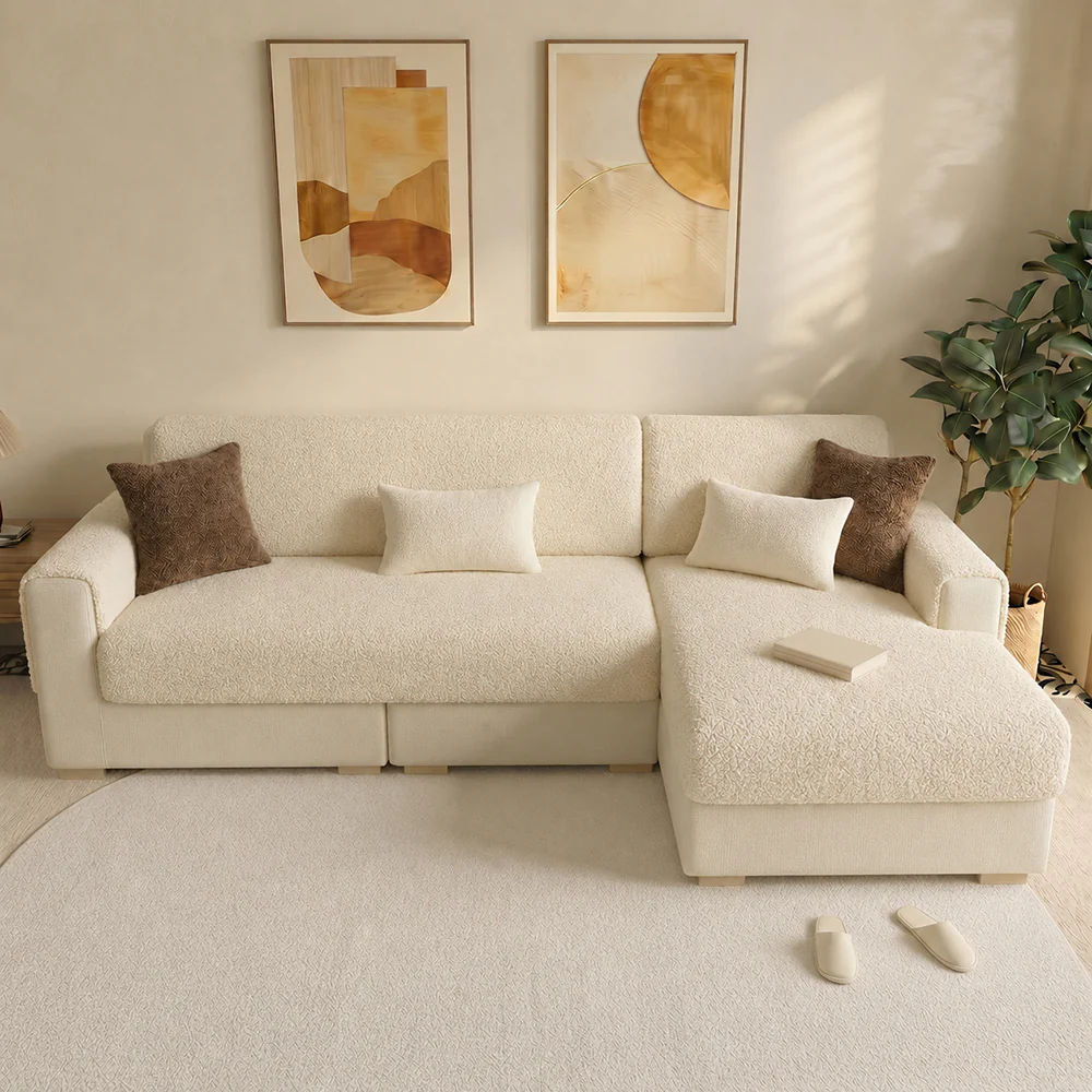 All-Season Breathable Chenille Scratch-Resistant Sofa Protection Sectional Couch Cover
