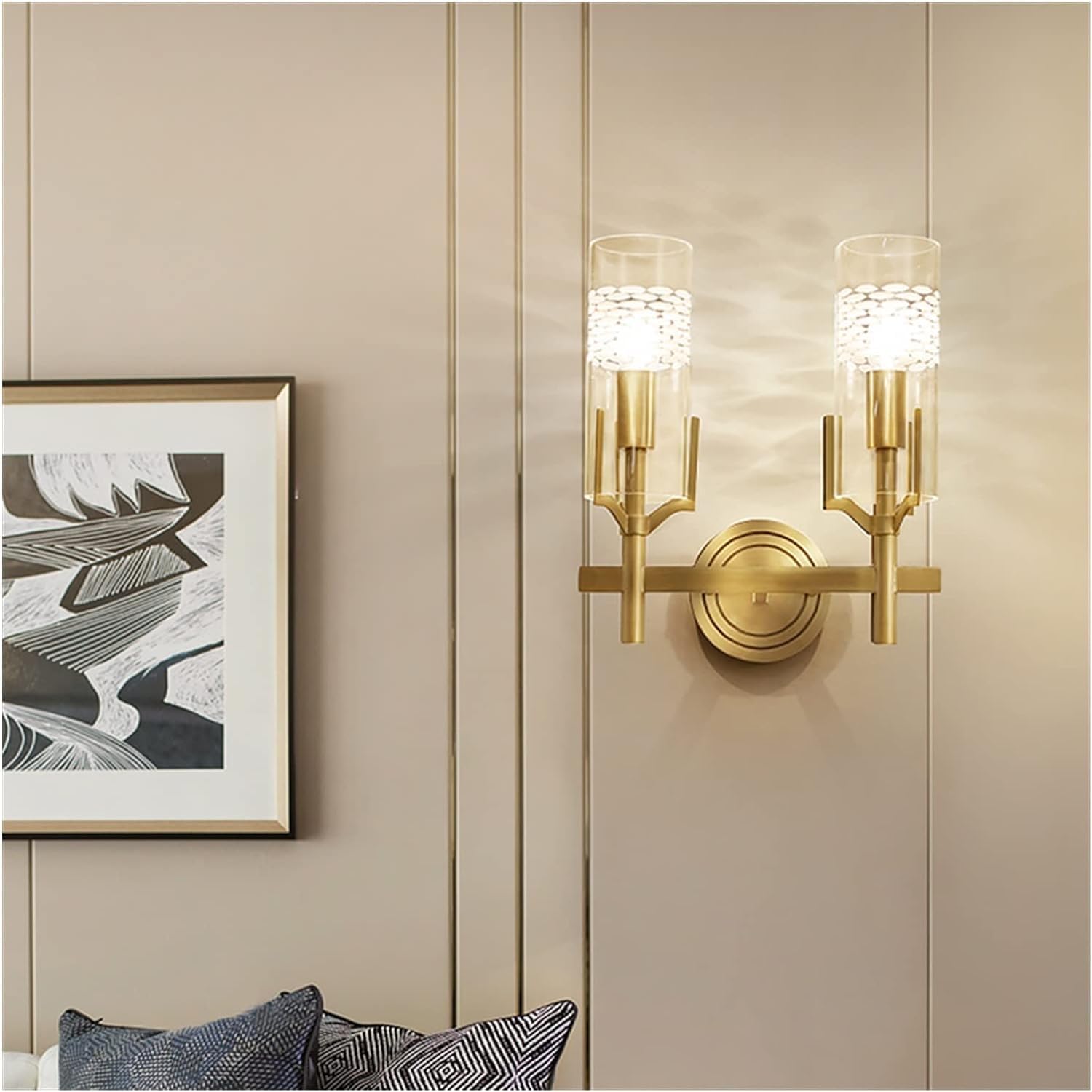 Classical Wall Lamps Living Room Bedroom Dresser Mirror lamp Candle(Warm White,10 * 30cm)