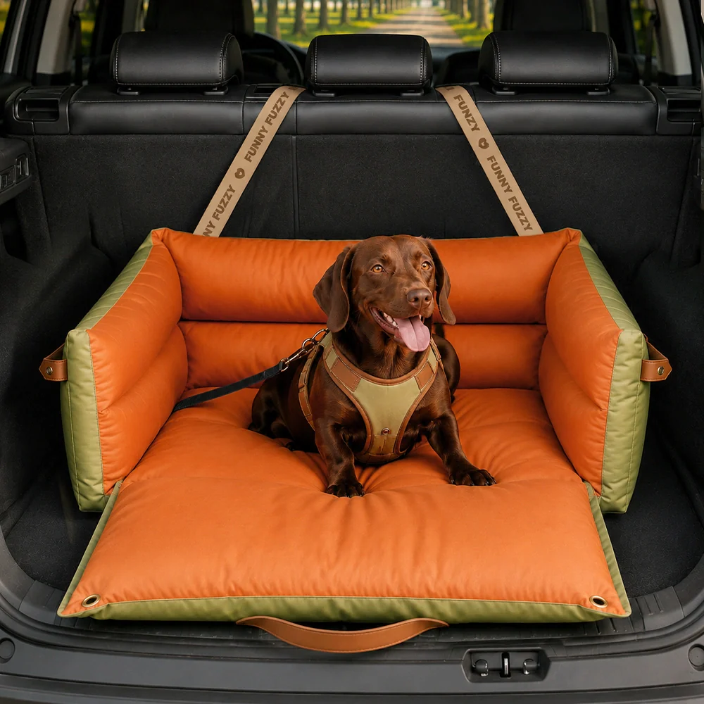 Urban Voyager Portable Dog Car Booster Bed - Roadtrip