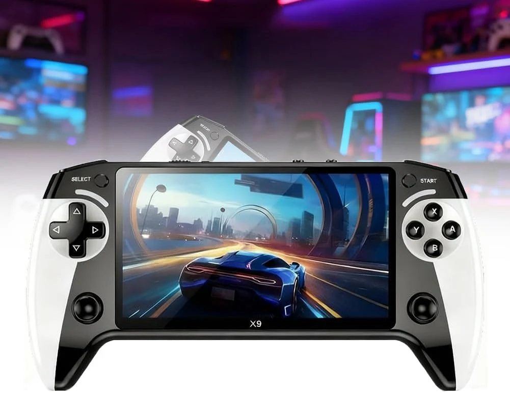 Retro Handheld Game Console with 5.5-Inch HD Screen, 20000+ Built-in Games, TV Output & Bluetooth Support