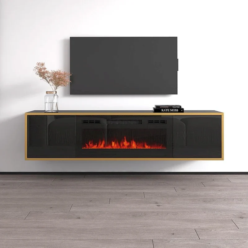 Electric Fireplace TV Stand for TVs up to 75 Inches