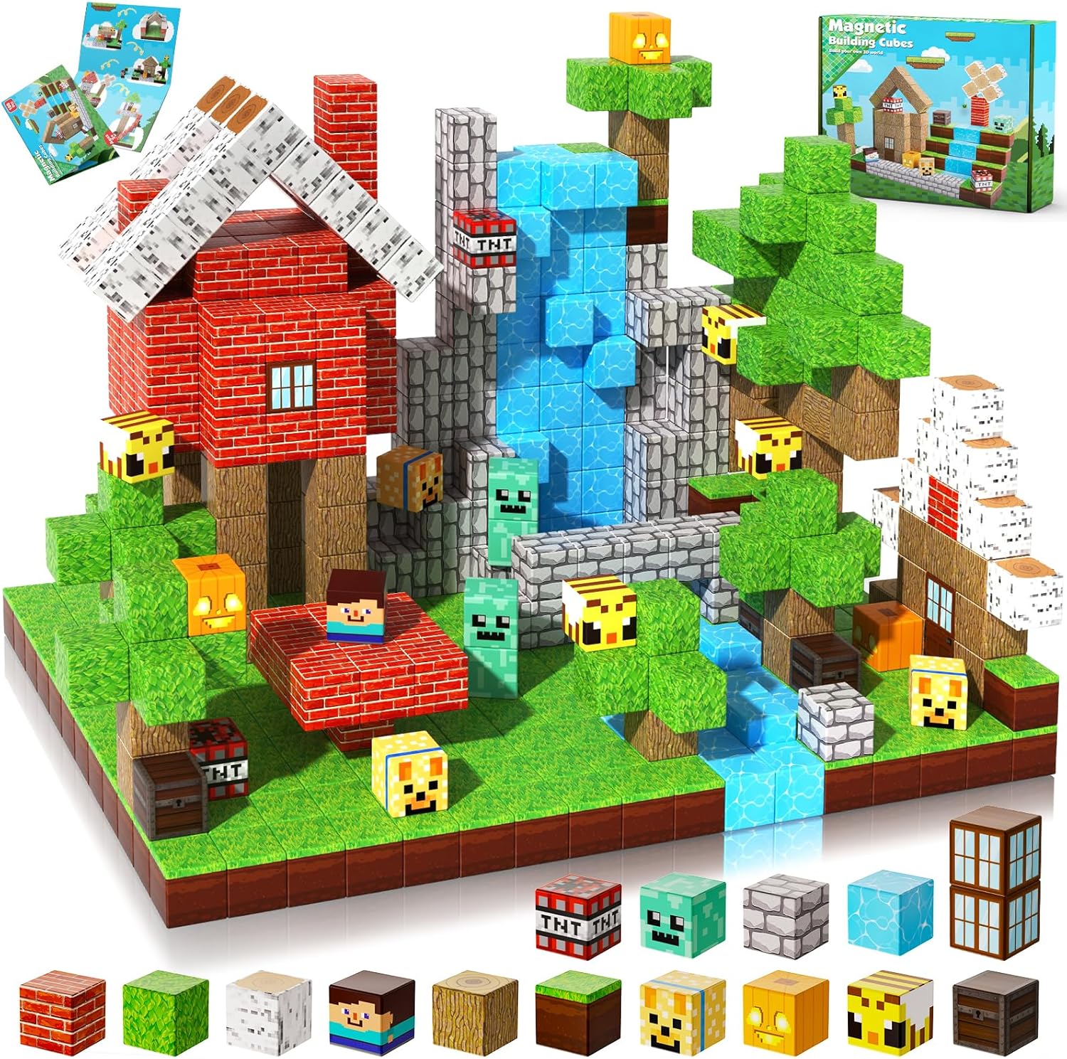 100PCS Magnetic Building Blocks - 2026 Upgraded STEM Cubes for Kids Ages 3+
