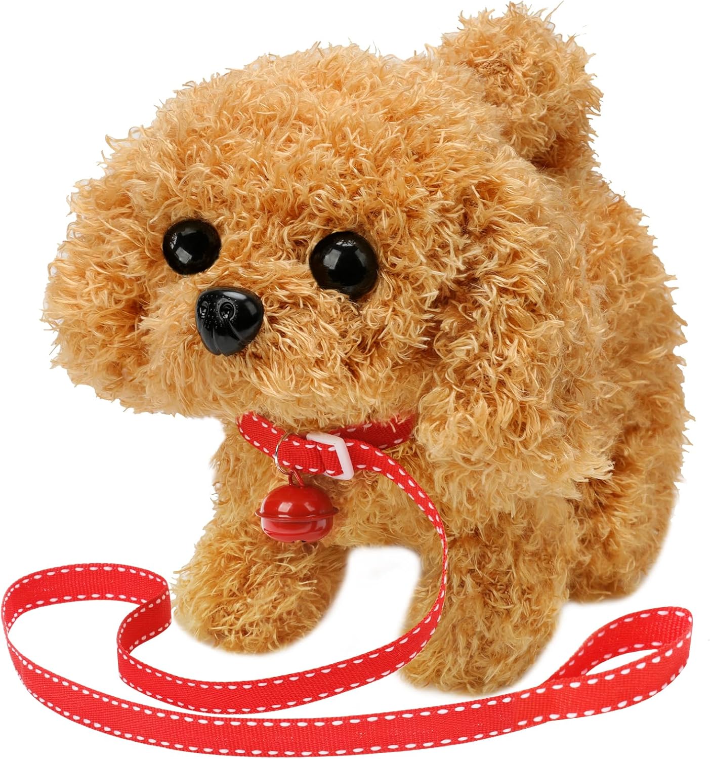 Plush Saint Bernard Toy Puppy Electronic Interactive Dog - Walking, Barking, Tail Wagging