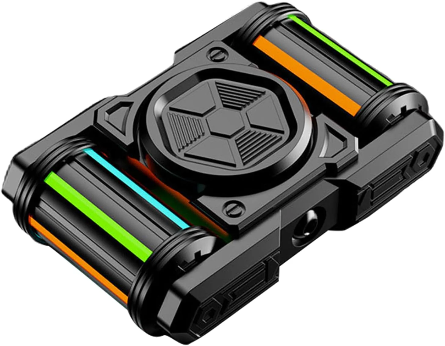 Glow in The Dark Metal Tank Fidget Spinner, EDC Desk Toy for Focus & Stress Relief