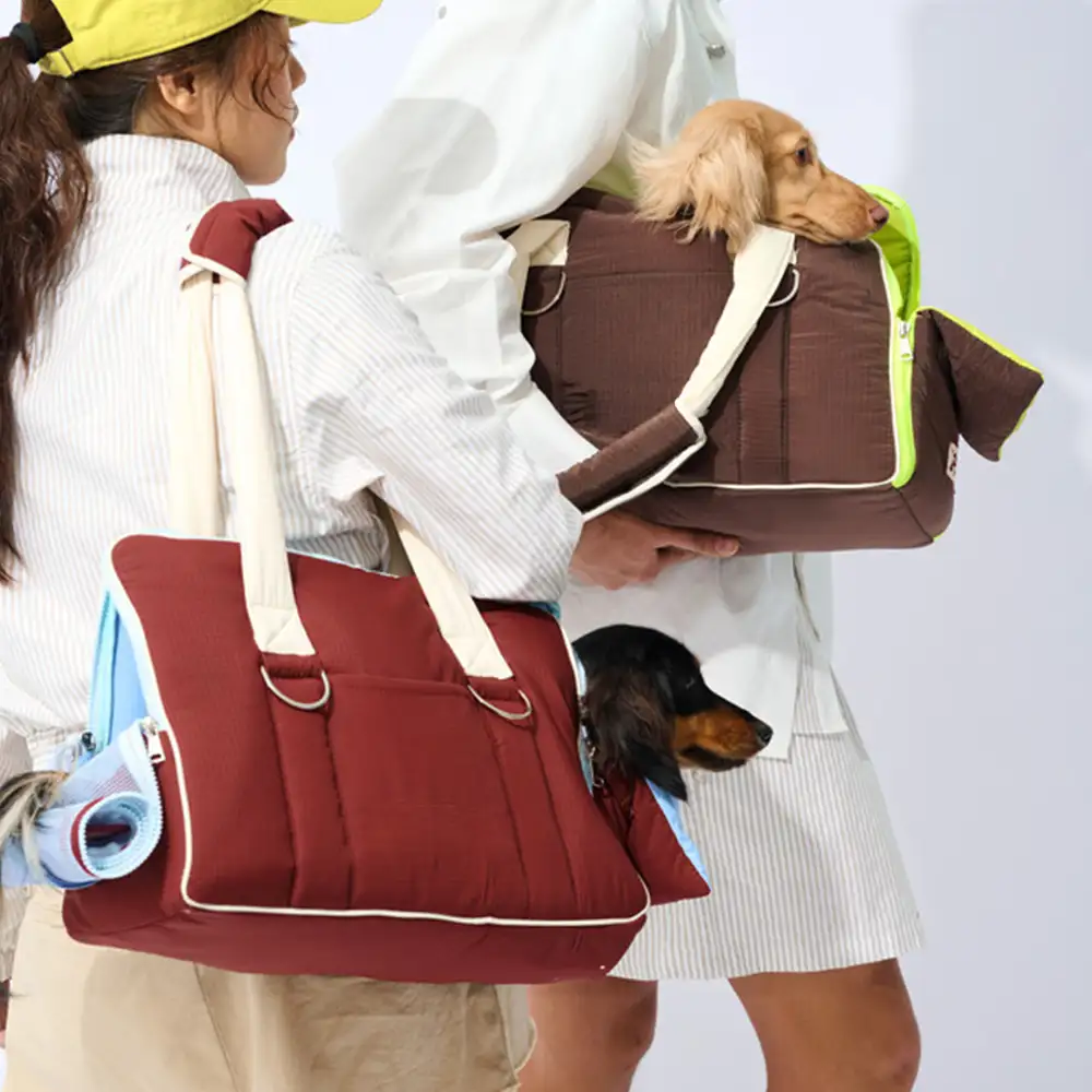 Urban Commuter Color-Block Multi-functional Pet Carrier Bag Dog Cat Carrier