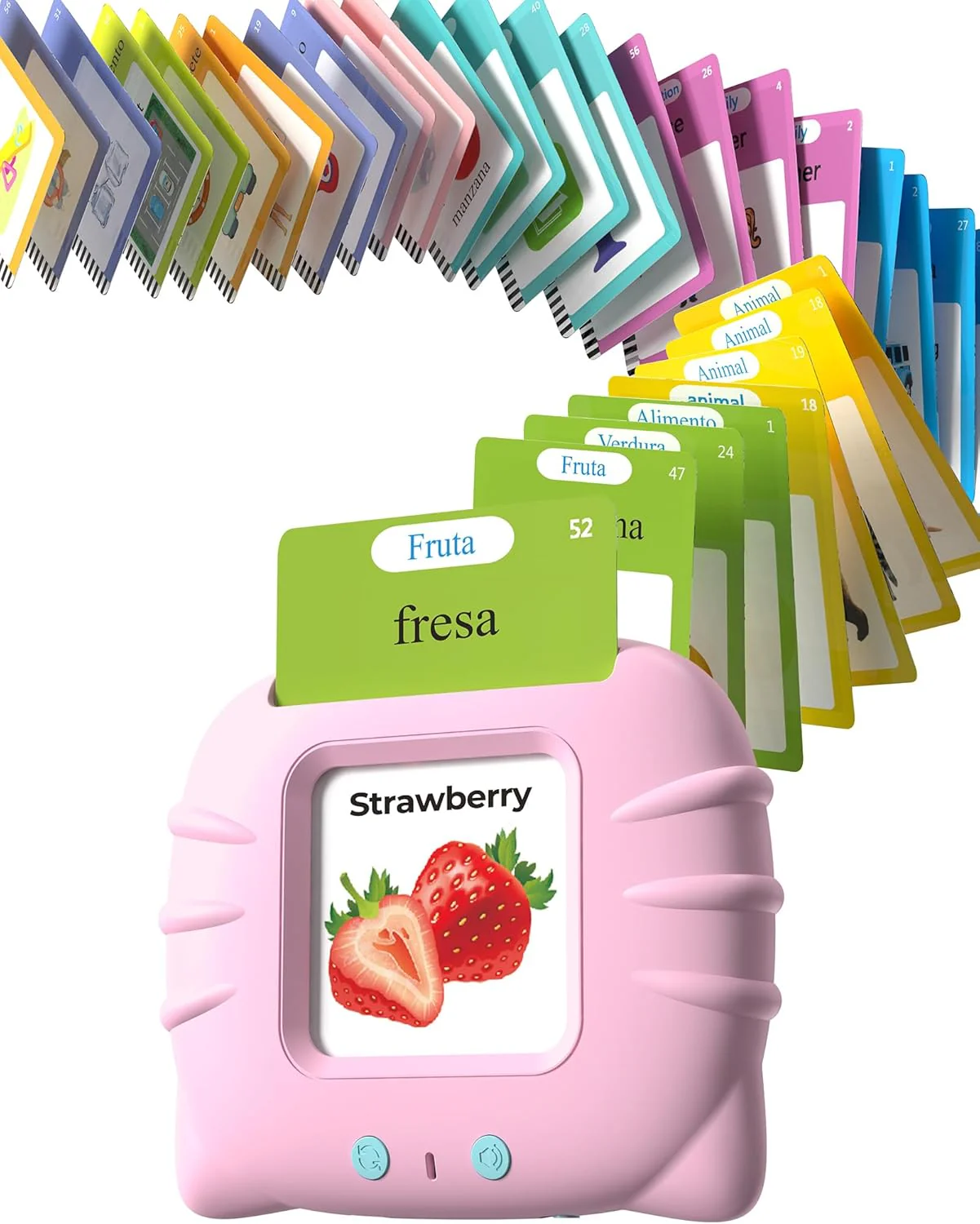 English Talking Flash Cards, 510 Words Speech Therapy Tool for Toddlers