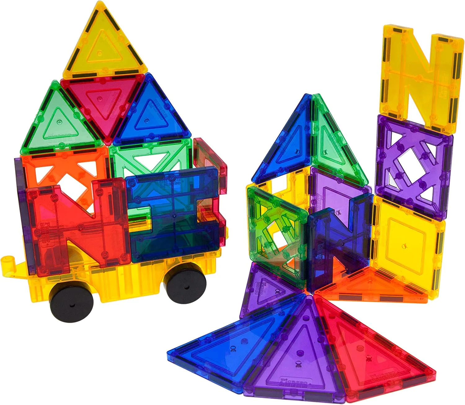 3D Magnetic Building Blocks Kit - STEM Educational Stacking Tiles for Kids